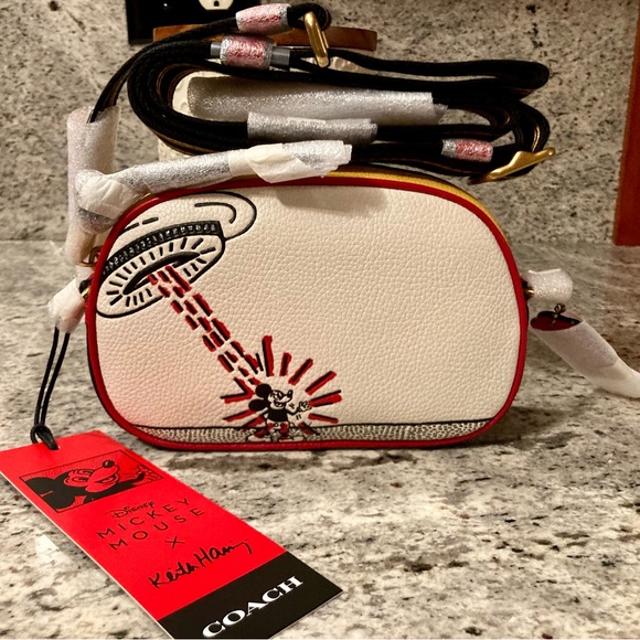 Coach X Disney Keith Haring Mickey Mouse UFO Camera Crossbody Bag NWT - Picture 6 of 16